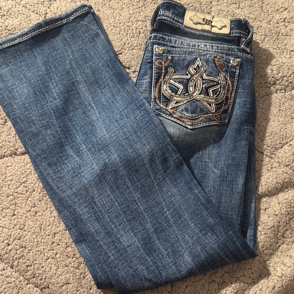 Miss Me size 26Stylish Blue Embroidered Women's Jeans
